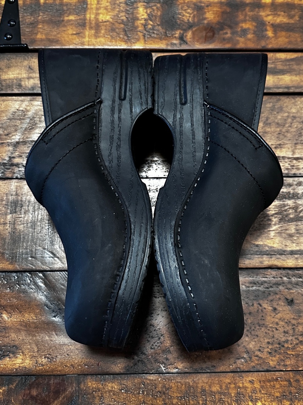 🫶 Dansko Professional Black Oiled Leather Clogs Shoes Women's EU 42 US 11.5 12‎